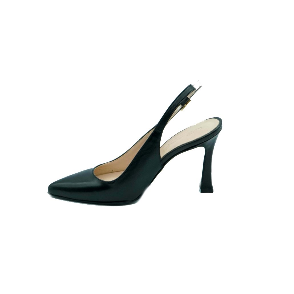 Lea Gu scarpa con tacco in nappa, chiusura posteriore, tacco 90 mm Novità