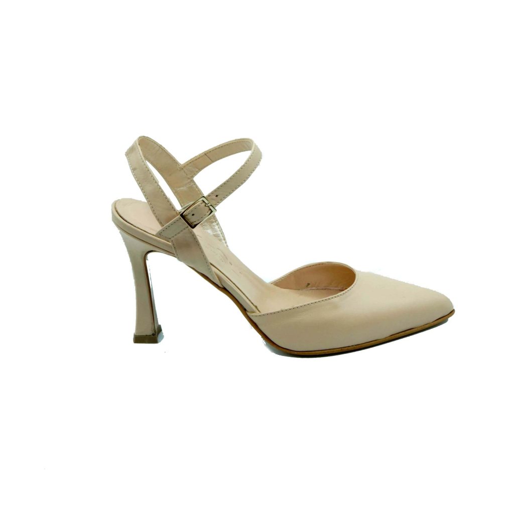 Lea Gu scarpa con tacco in nappa, chiusura sul collo del piede, tacco 90 mm Presa