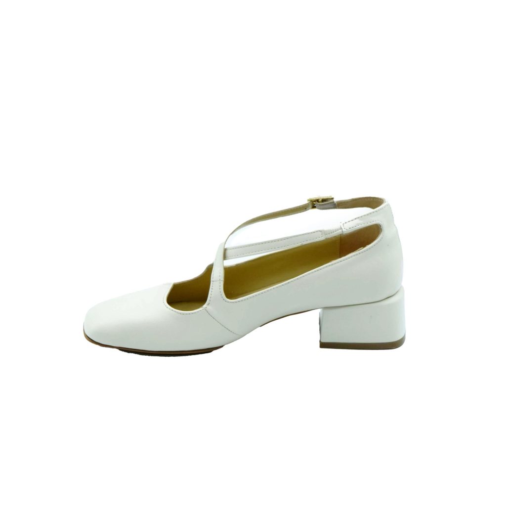 Lea Gu scarpa con tacco in nappa, incrocio frontale, tacco 35mm Sconto