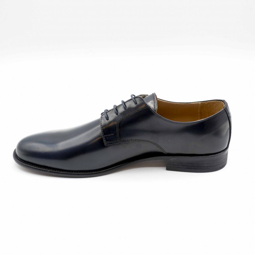 Lea Gu scarpa in vitello abrasivato con allacciatura frontale, tacco 25 mm Saldi Di Fabbrica
