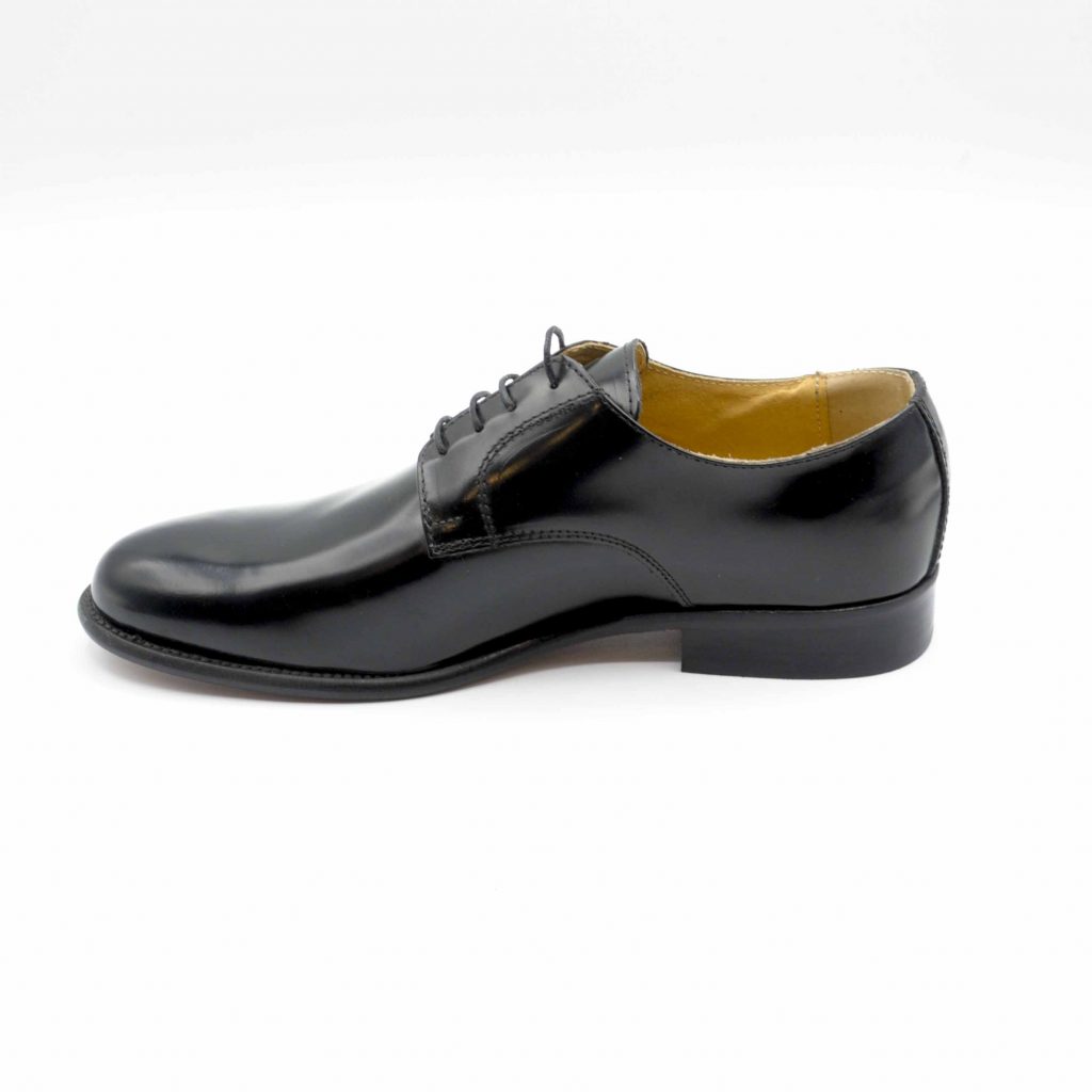 Lea Gu scarpa in vitello abrasivato con allacciatura frontale, tacco 25 mm Saldi Di Fabbrica