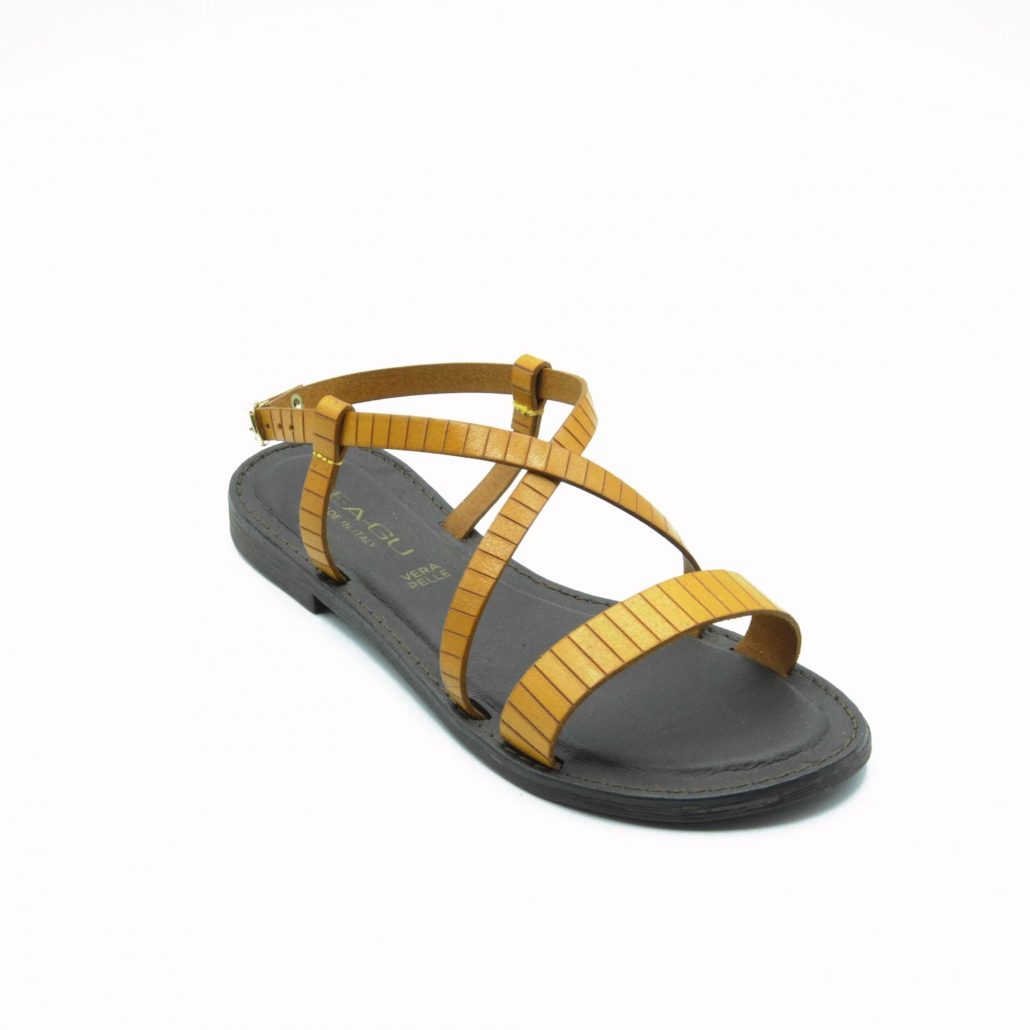Lea Gu sandalo in nappa, fascia frontale, tacco 15 mm Moda
