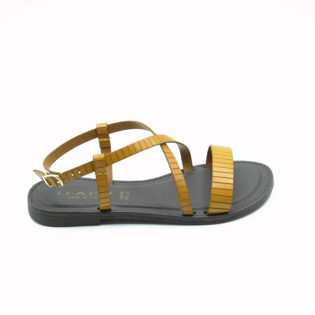 Lea Gu sandalo in nappa, fascia frontale, tacco 15 mm Moda