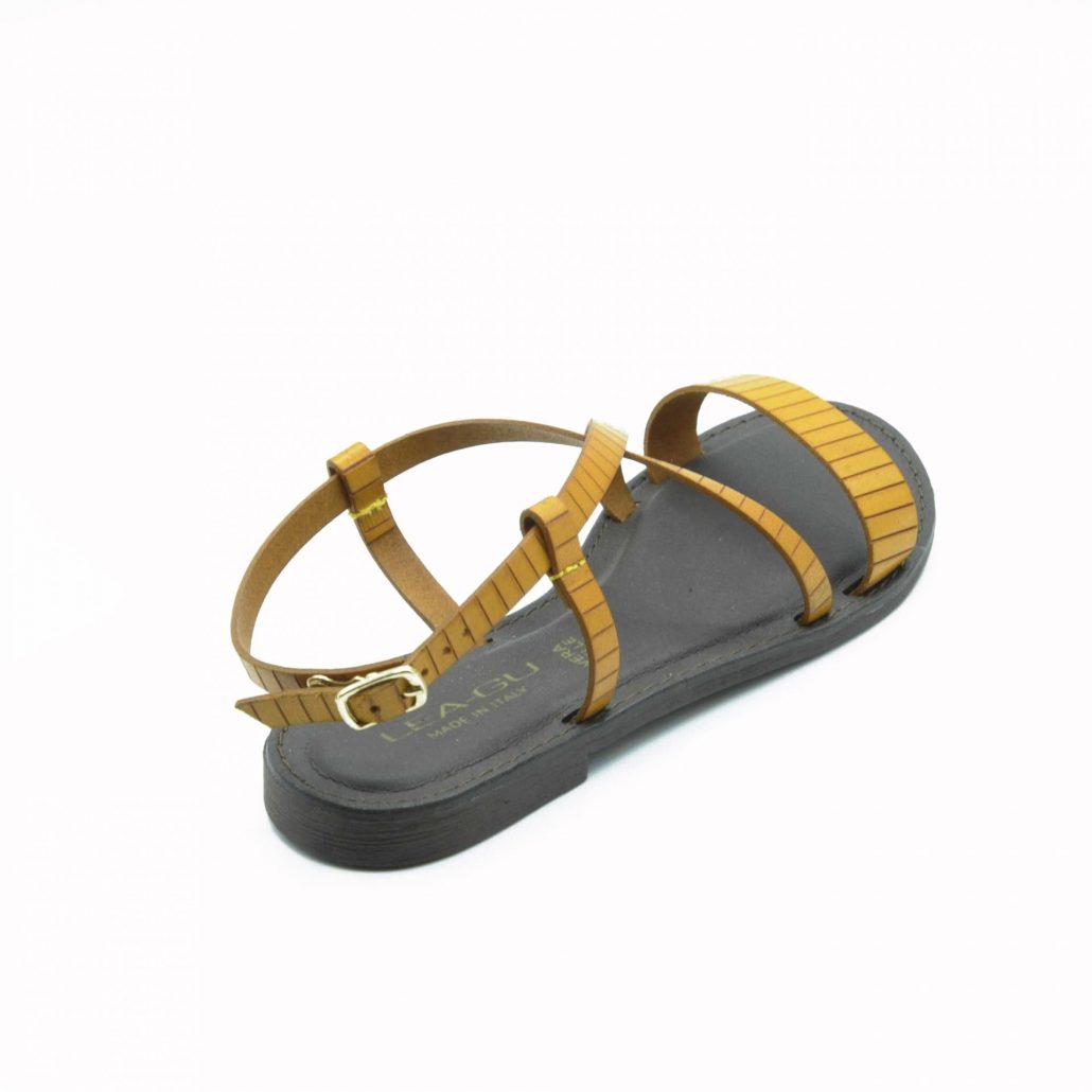 Lea Gu sandalo in nappa, fascia frontale, tacco 15 mm Moda