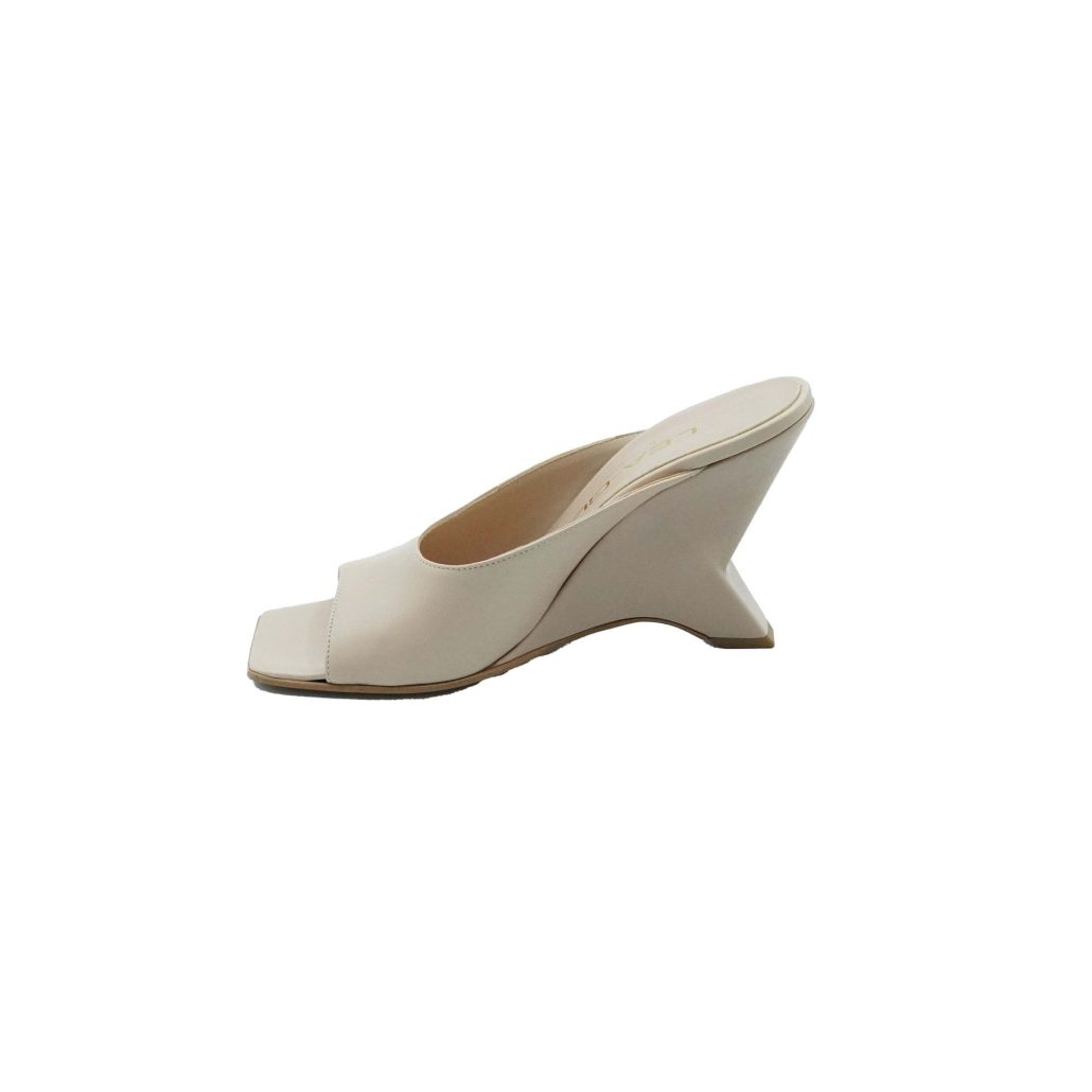 Lea Gu sandalo in nappa, fascia frontale, tacco 85mm 2025