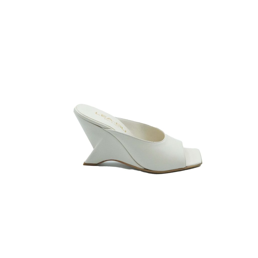 Lea Gu sandalo in nappa, fascia frontale, tacco 85mm 2025