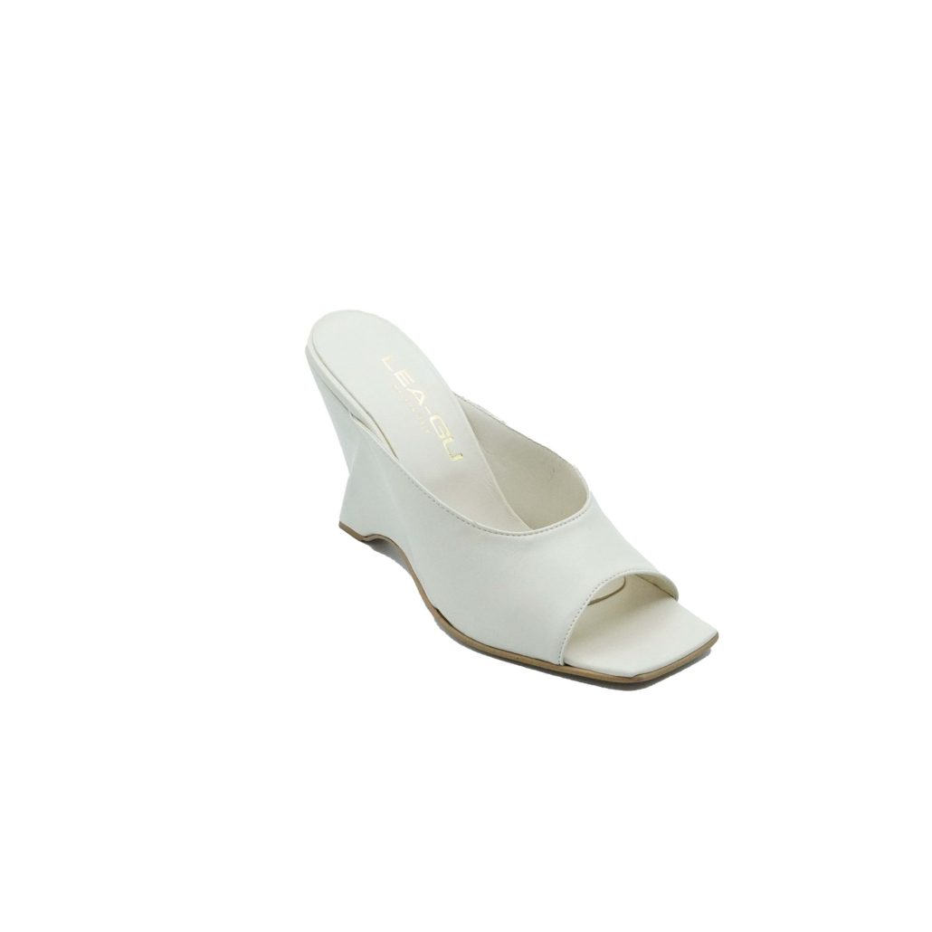 Lea Gu sandalo in nappa, fascia frontale, tacco 85mm 2025