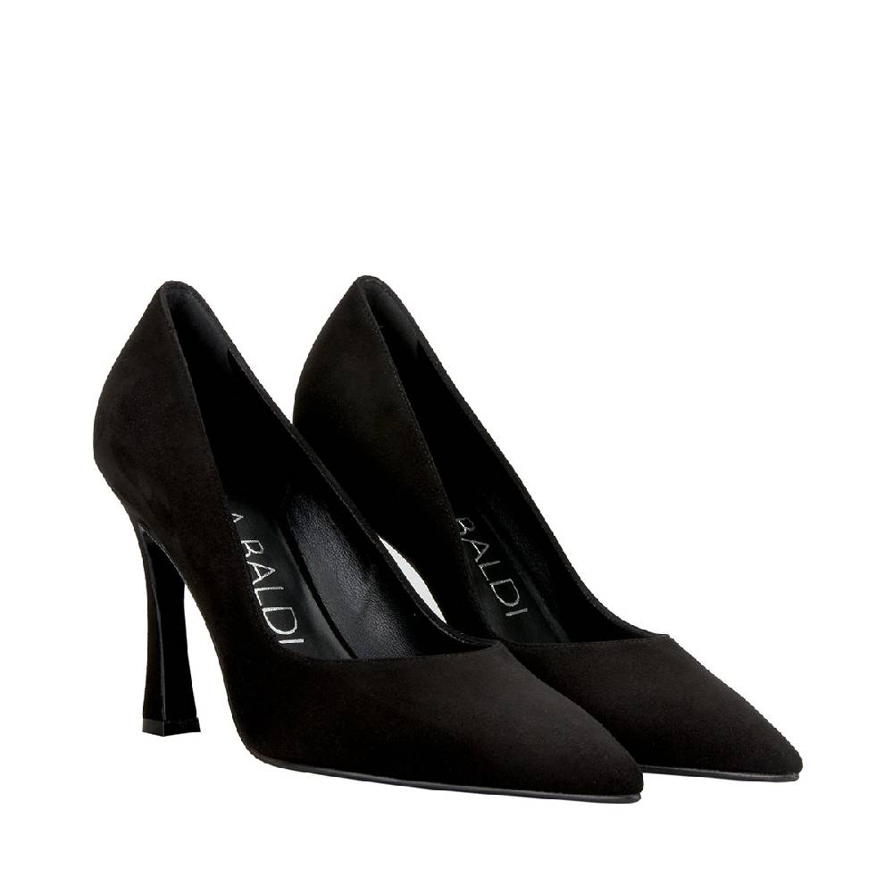 Lella Baldi Pump Suede Black Nuovo