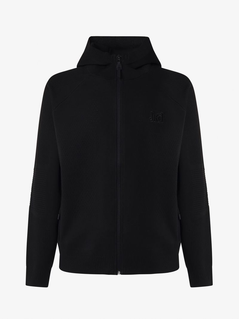 Jaked MAGLIA CAPPUCCIO FULL ZIP SPORT COSY Nuovo