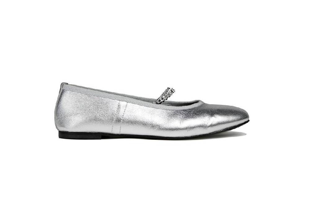 Kate Cate JULIETTE CHAIN IN SILVER CALFSKIN NAPPA