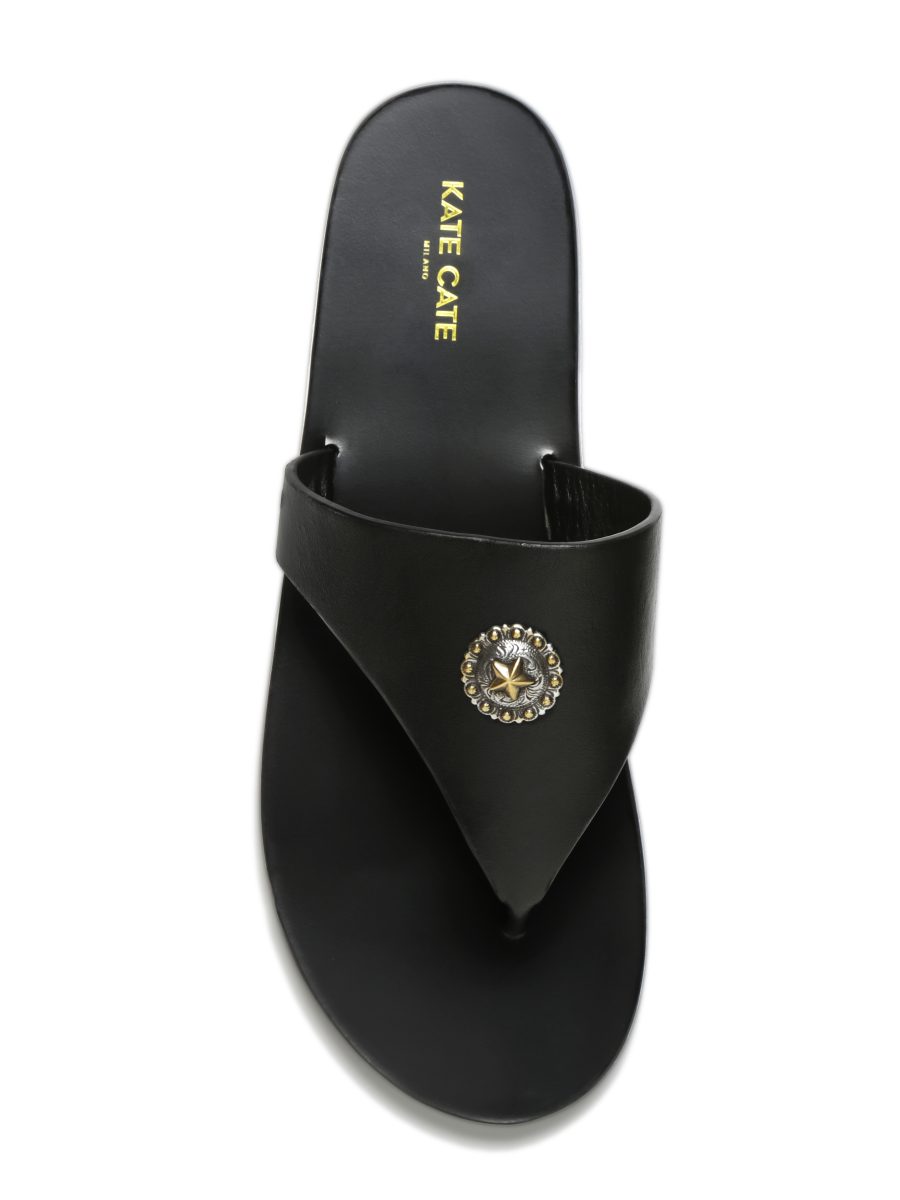 Kate Cate PHOEBE STELLA BLACK SANDALS 2025