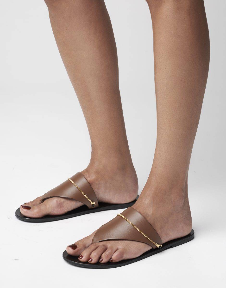 Kate Cate PHOEBE CHAINED SANDALS Nuovo