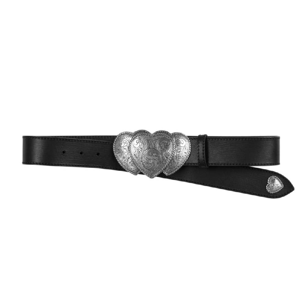 Kate Cate QUEEN OF HEARTS IN BLACK CALFSKIN NAPPA