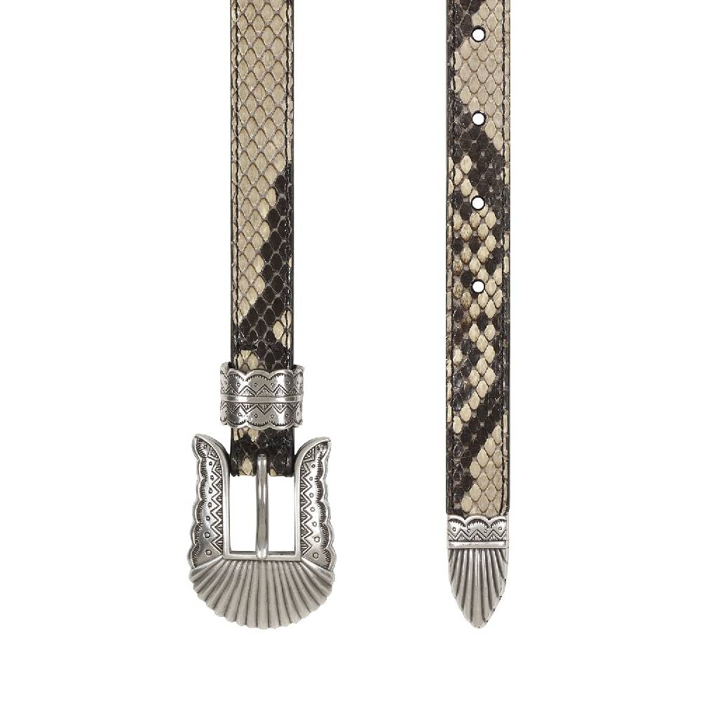 Kate Cate THIN KIM BELT PYTHON PRINTED CALFSKIN Saldi Di Fabbrica