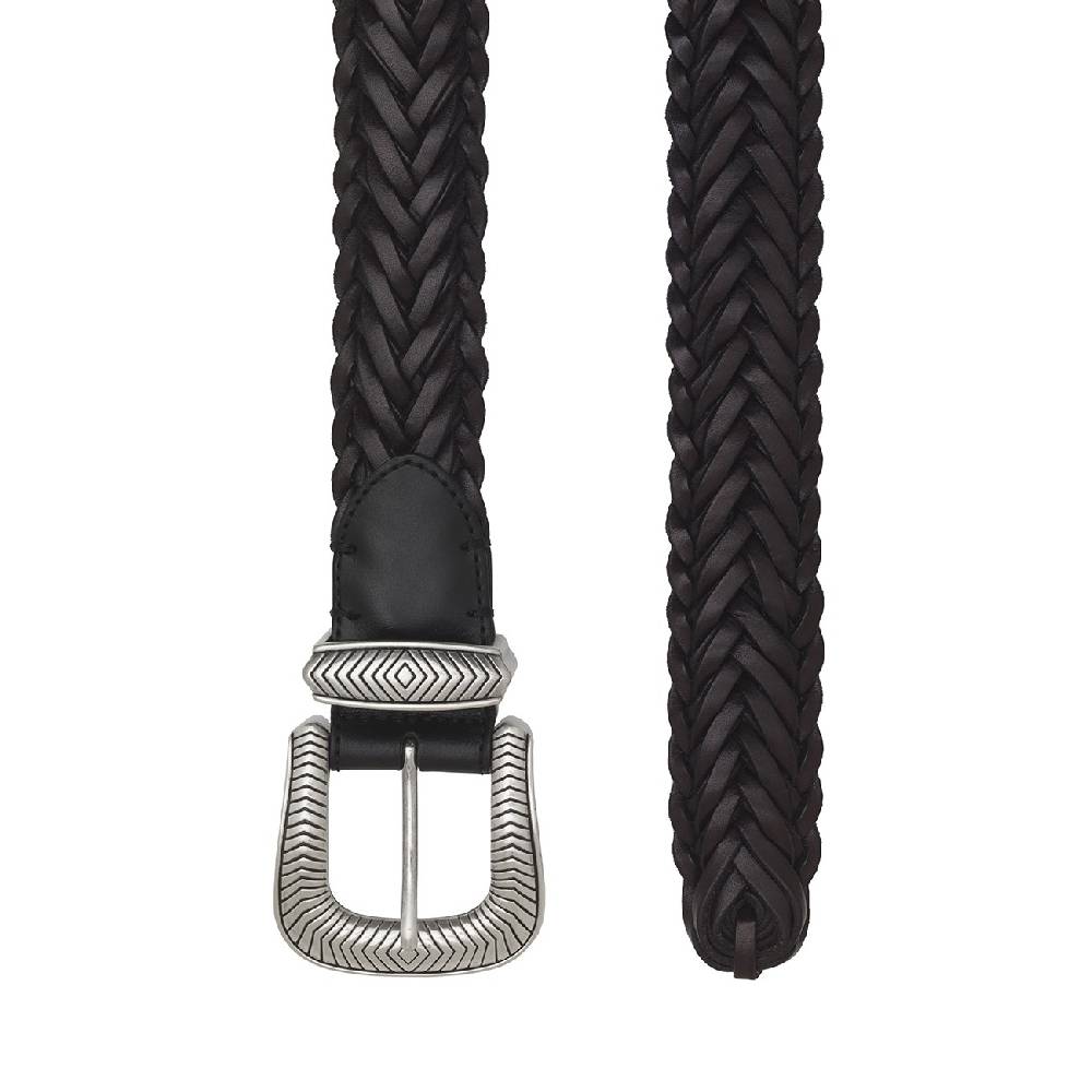 Kate Cate TEX MEX BRAID BELT BROWN LEATHER Vendite Flash