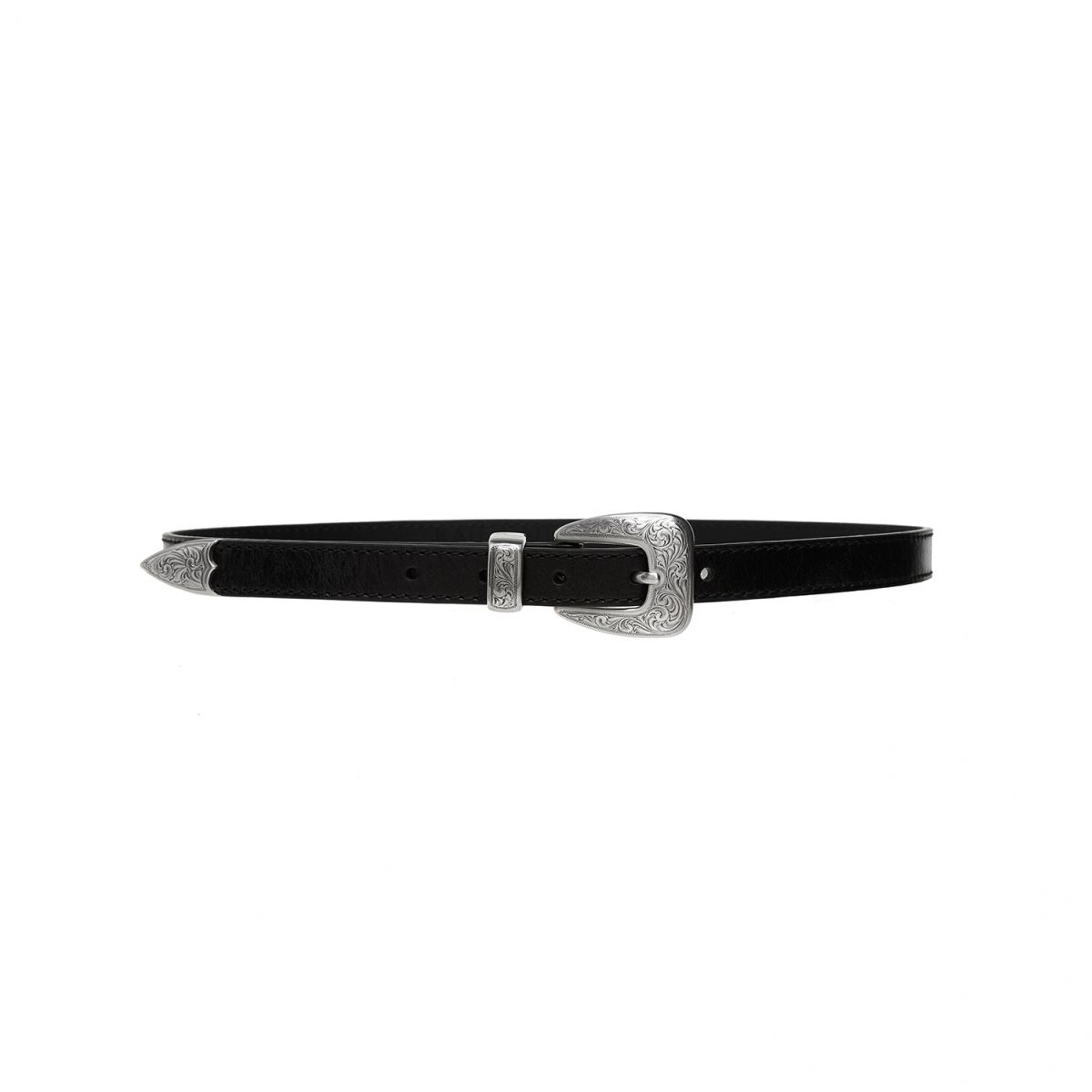 Kate Cate THIN LEA BLACK SHINY LEATHER