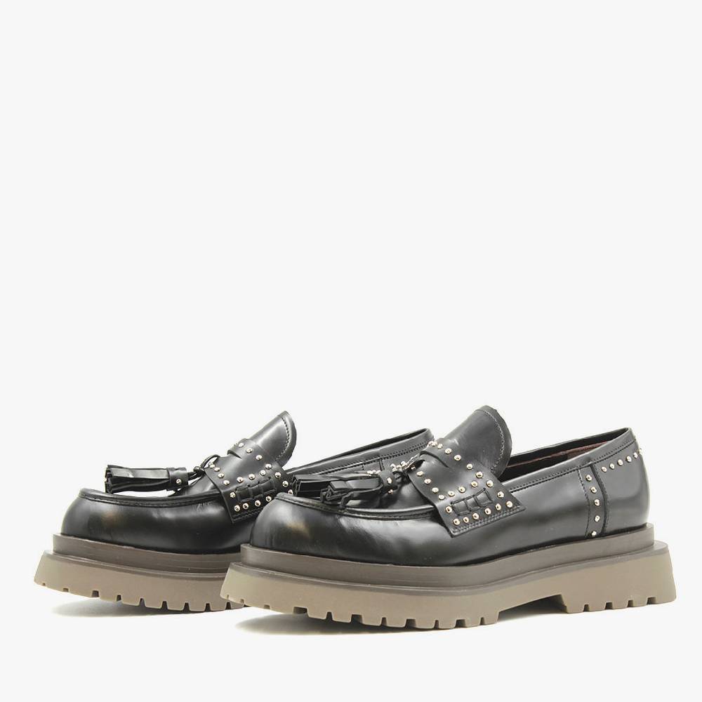 ﻿Laura Bellariva Mocassino lucido borchie