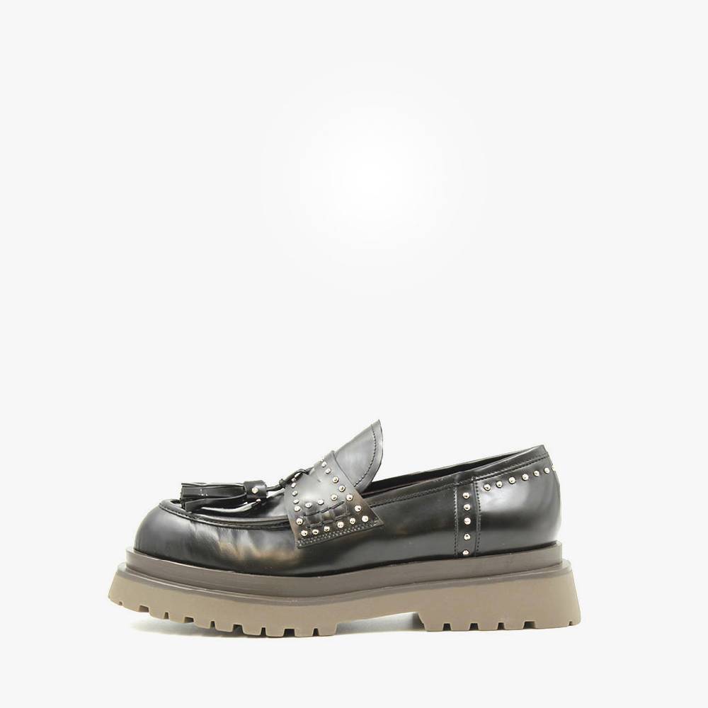 ﻿Laura Bellariva Mocassino lucido borchie Moda