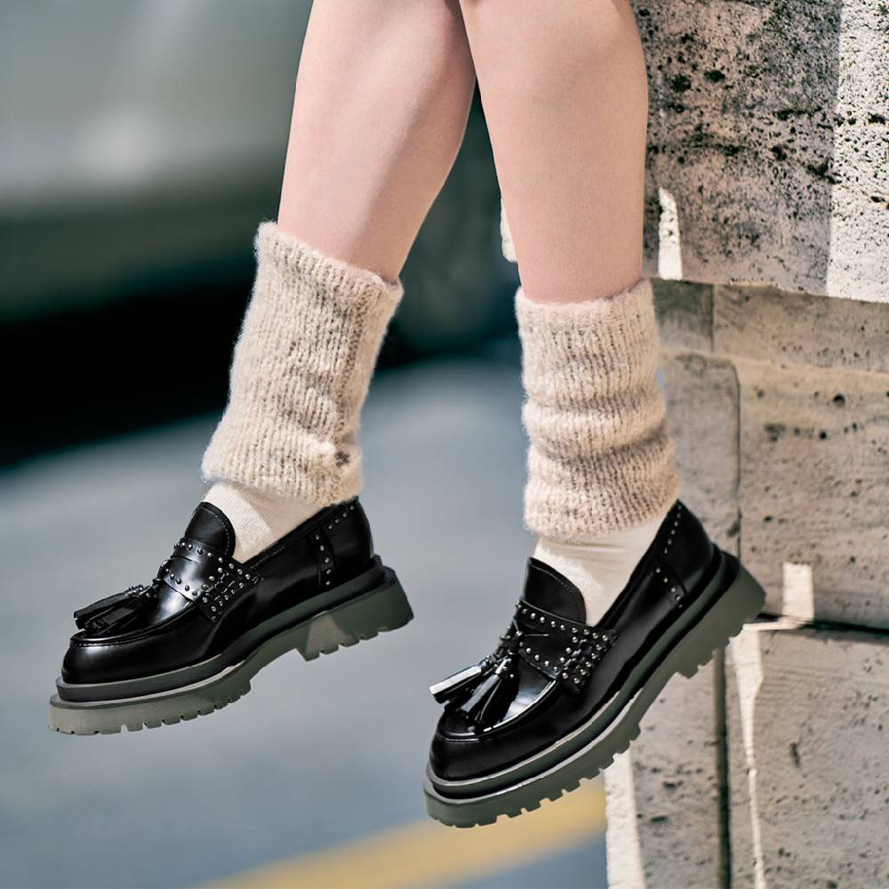 ﻿Laura Bellariva Mocassino lucido borchie Moda