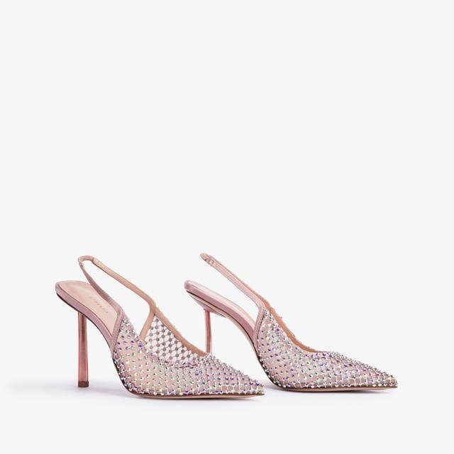 Le Silla Slingback gioiello rete rosa paris 2025