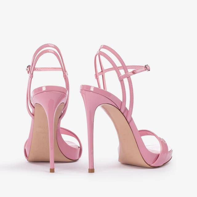 Le Silla Sandalo vernice rosa dea Italia