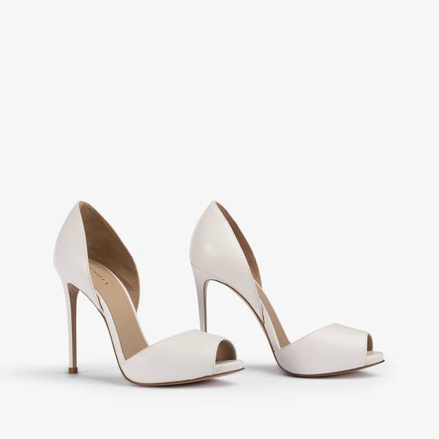 Le Silla Sandalo pelle bianco Vendita