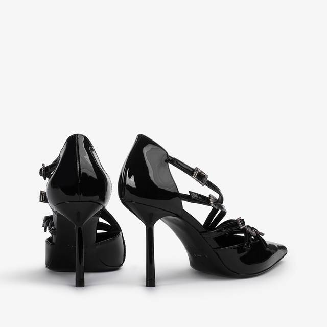 Le Silla Décolleté con listini vernice nera Affare Del Giorno
