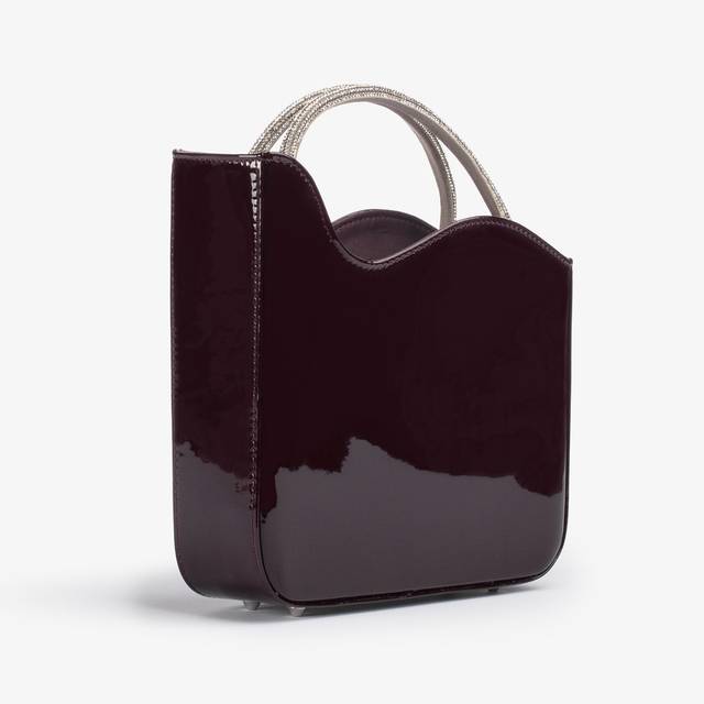 Le Silla Small bag vernice rossa cherry e Cristalli Novità