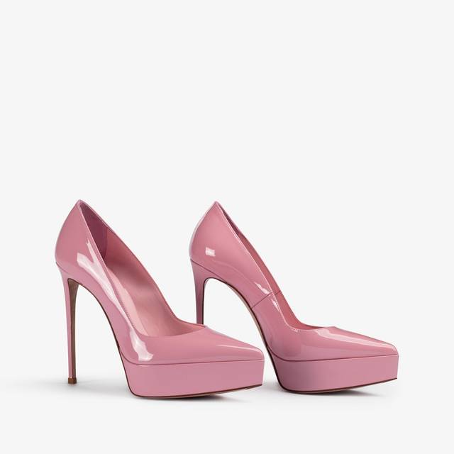 Le Silla Décolleté con plateau vernice rosa dea Vendita Economica