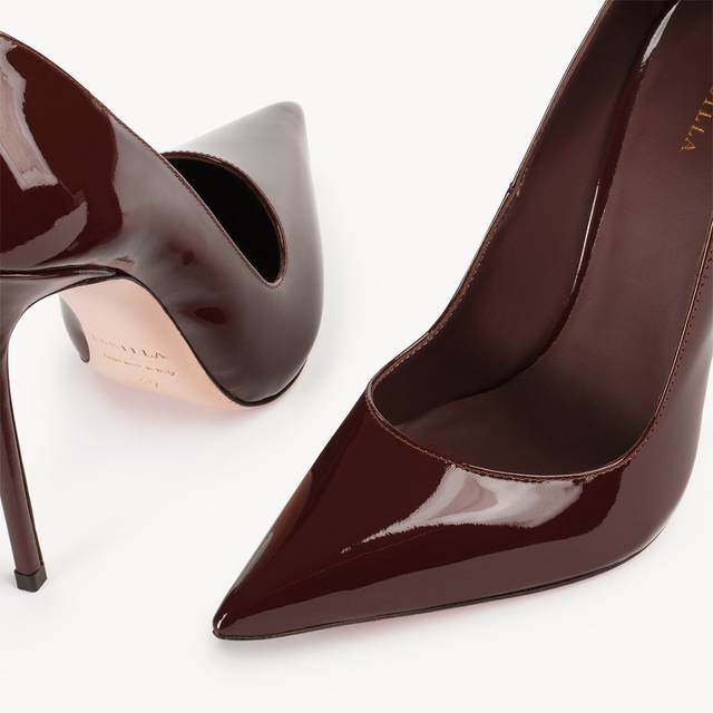 Le Silla Décolleté vernice marrone fondente Pezzi Unici