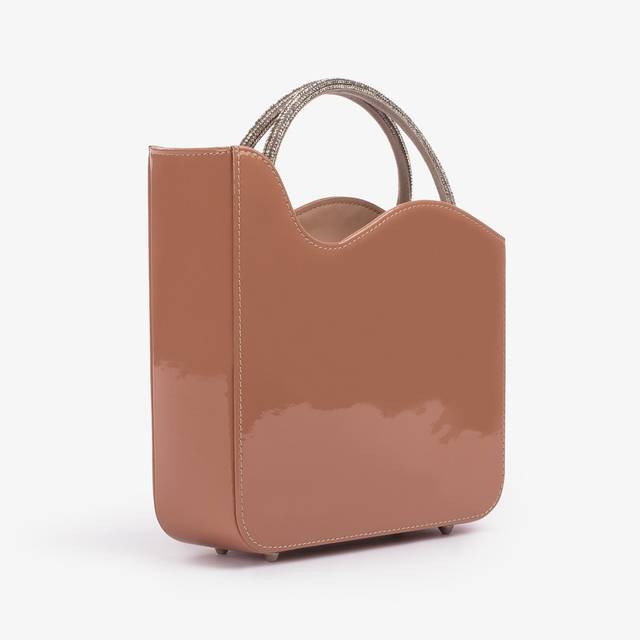 Le Silla Small bag vernice nude phard e Cristalli Negozi Online