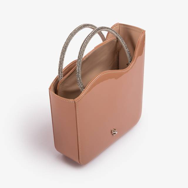 Le Silla Small bag vernice nude phard e Cristalli Negozi Online