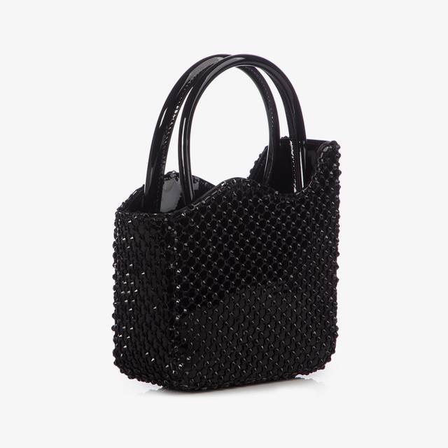 Le Silla Mini bag vernice nera jet e Cristalli Affare Del Giorno