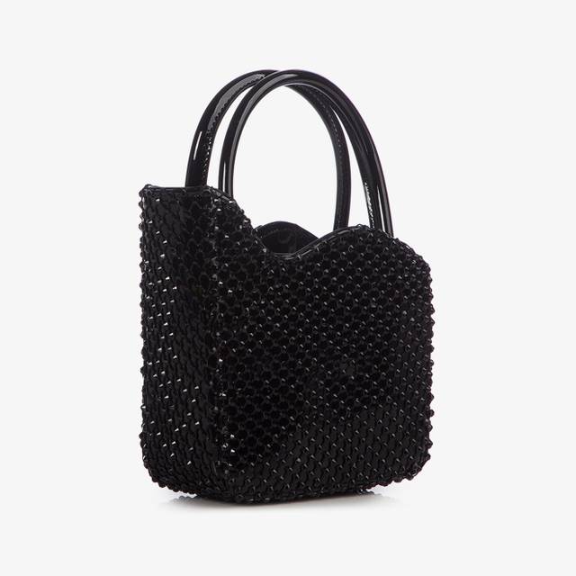 Le Silla Mini bag vernice nera jet e Cristalli Affare Del Giorno