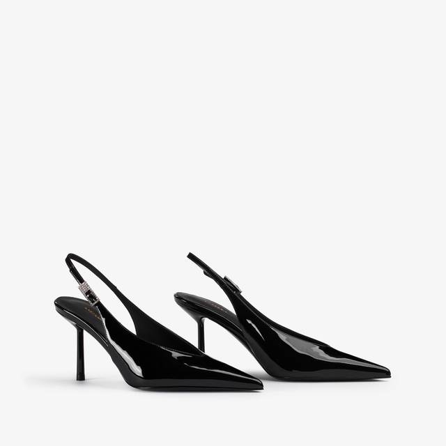 Le Silla Slingback vernice nera Novità