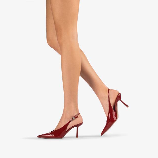 Le Silla Slingback vernice rossa Presa