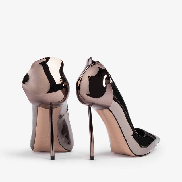 Le Silla Décolleté metallizzata peltro Negozio