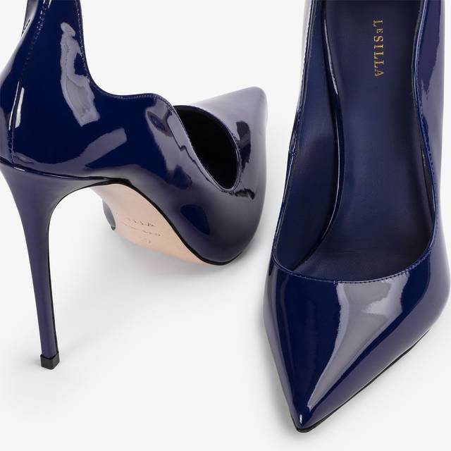 Le Silla Décolleté vernice blu lazuli Moda