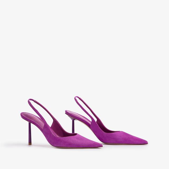 Le Silla Slingback camoscio lavanda darling Pezzi Unici