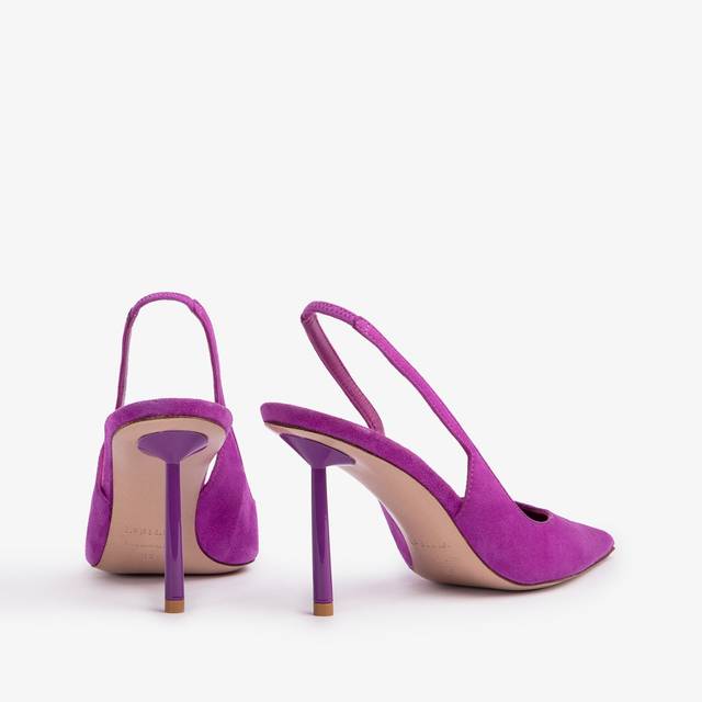 Le Silla Slingback camoscio lavanda darling Pezzi Unici