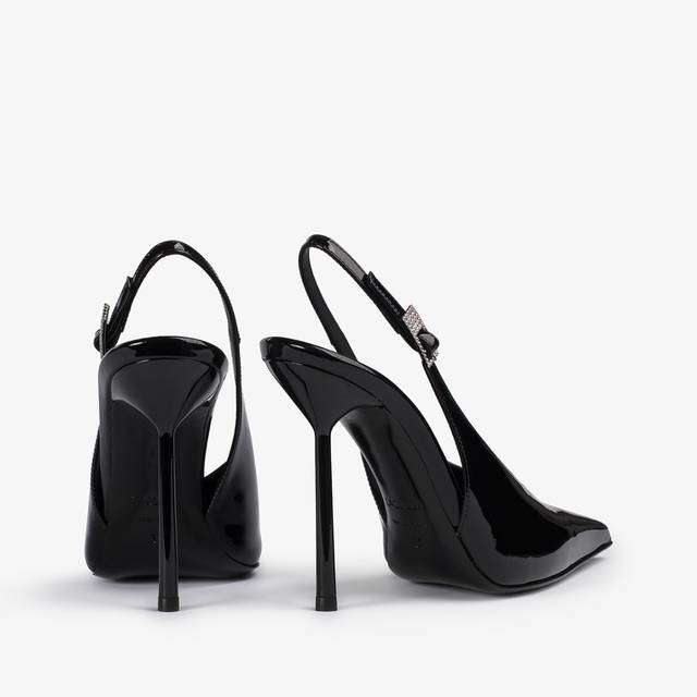 Le Silla Slingback vernice nera Consegna Veloce
