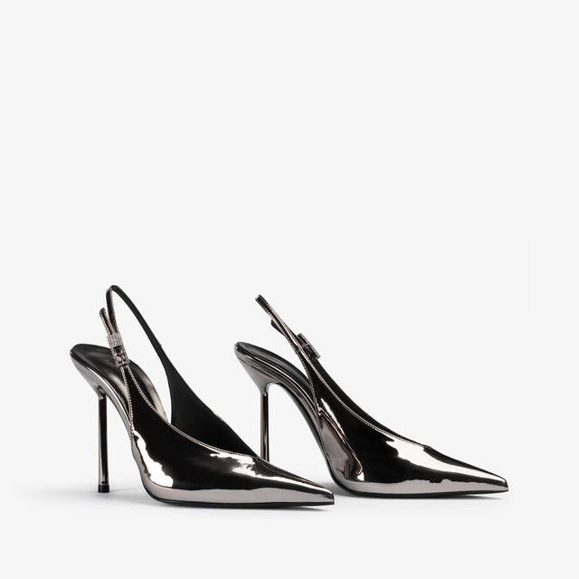 Le Silla Slingback metallizzata peltro Promozione Limitata