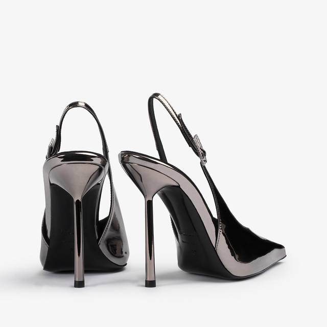 Le Silla Slingback metallizzata peltro Promozione Limitata