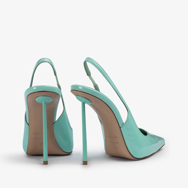 Le Silla Slingback vernice azzurra pure water Vendite Flash
