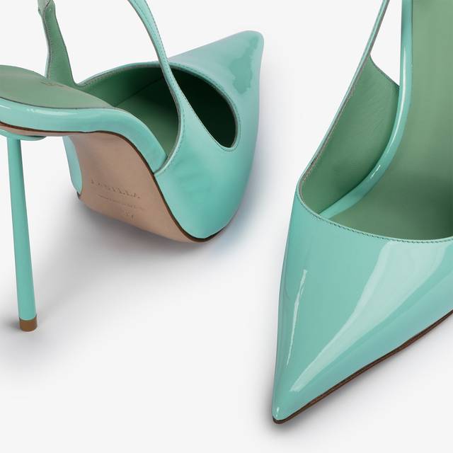 Le Silla Slingback vernice azzurra pure water Vendite Flash