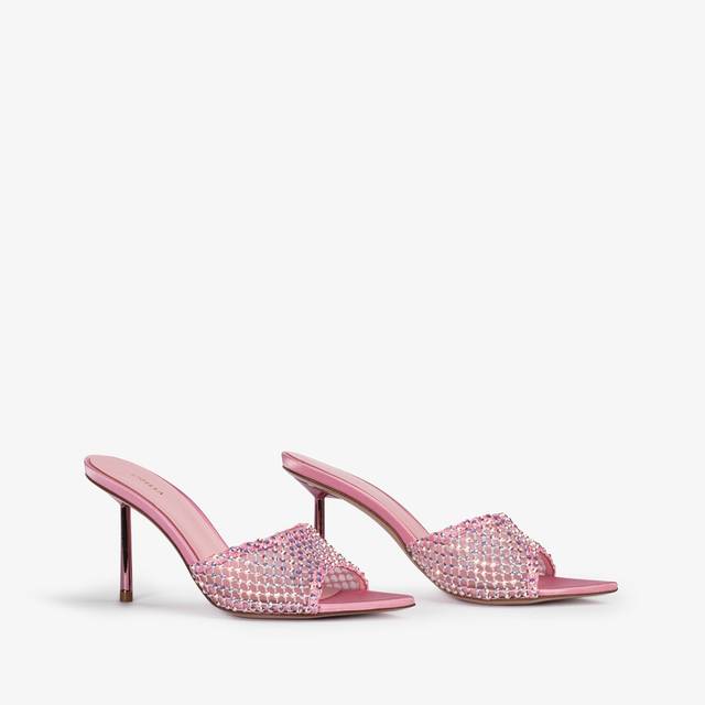 Le Silla Sandalo mule gioiello rete rosa dea con Cristalli Promozione Limitata