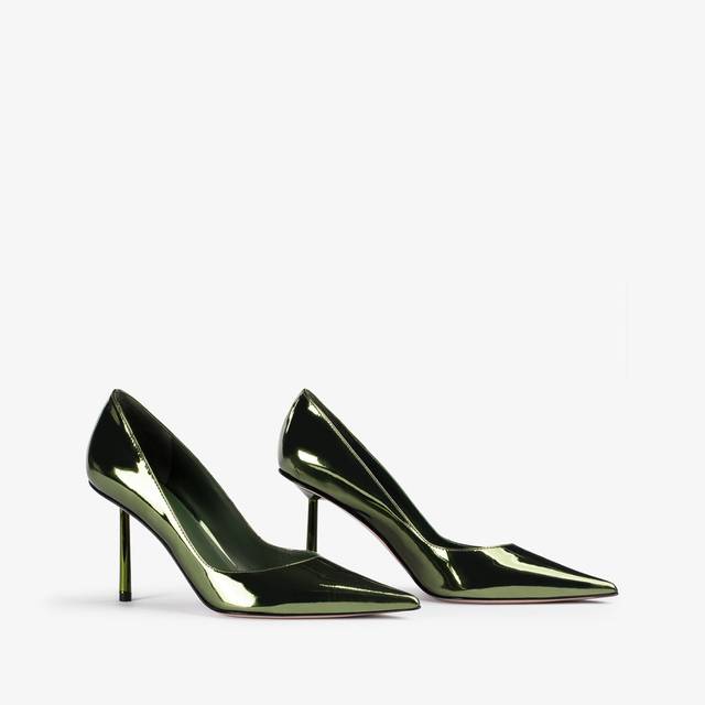 Le Silla Décolleté metallizzata verde pirite Convenienza