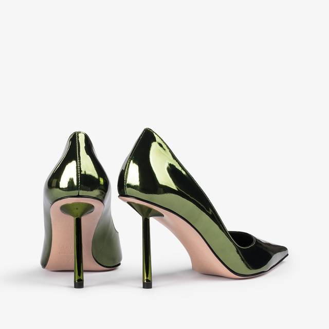 Le Silla Décolleté metallizzata verde pirite Convenienza