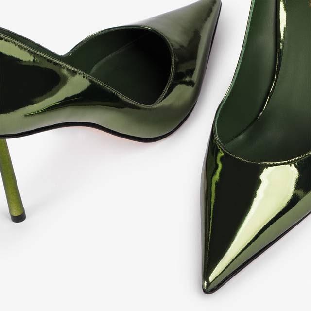 Le Silla Décolleté metallizzata verde pirite Convenienza