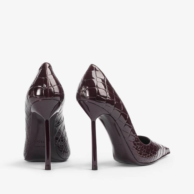 Le Silla Décolleté stampa cocco marrone fondente Sconto